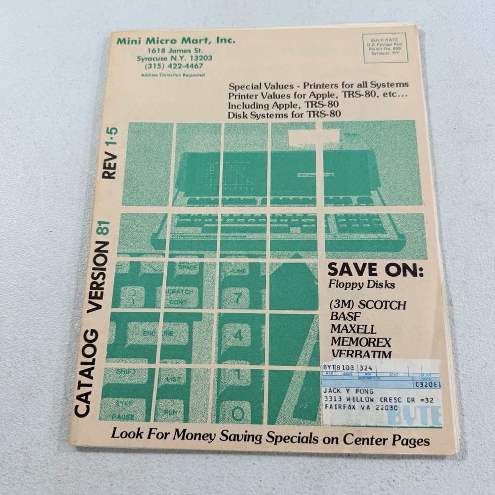 Vintage 1981 Mini Micro Mart Catalog Computers Parts Printers TRS-80